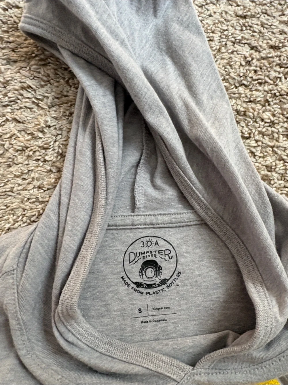 Beach Happy Men's Gray Hooded Sweater